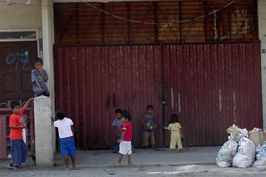 View larger image chlidren playing in street